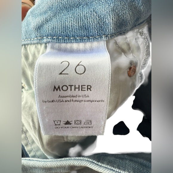 Mother Women’s The Looker Crop Jeans Light Wash Size 26 - Picture 5 of 6